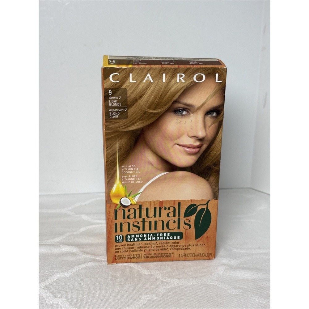 Clairol Natural Instincts Hair Dye - 09 Light Blonde--Former 2 Ammonia-Free New